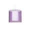 Besa Lighting Pahu 12 Cable Pendant, Trans. Amethyst/Opal, Satin Nickel Finish, 1x11W LED 1KG-A18407-LED-SN - alternate 1